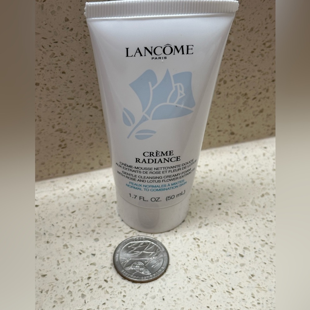 ☘️4/$26 Lancôme crème radiance gentle cleanser travel 1.7oz NWT